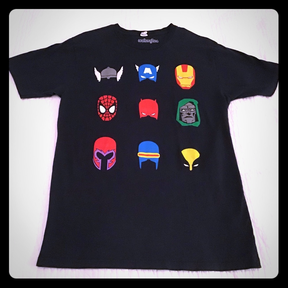 *BOGO* Marvel Superheroes Supervillain Heads Shirt
